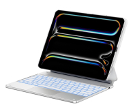 Etui na tablet TYPECASE Etui Edge + z klawiaturą do iPad Air 13" M2/M3/M4 biały